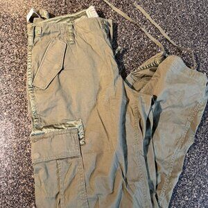 A&F Army Green Cargo Pants